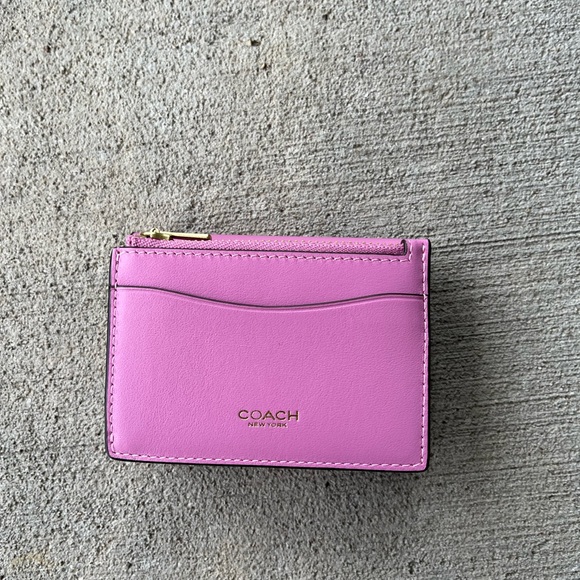 Coach essential card holder wallet pink gold - Picture 2 of 5